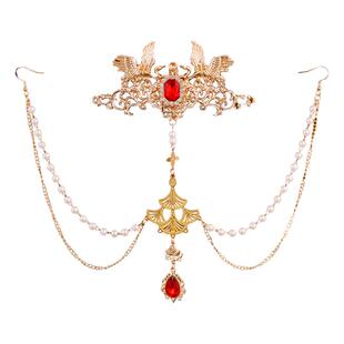 百搭气质敦煌异域风额链古风汉服发饰写真配饰眉心坠额饰头冠饰品