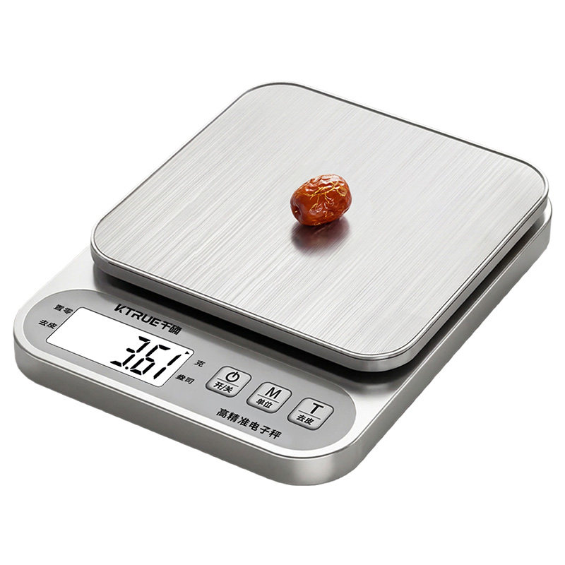 千确厨房电子秤家用小型精准克称高精度烘焙秤食物中药食品称克重
