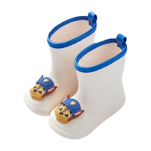 汪汪队儿童雨鞋男童加绒束口可拆卸男孩冬季幼儿上学宝宝小孩水鞋