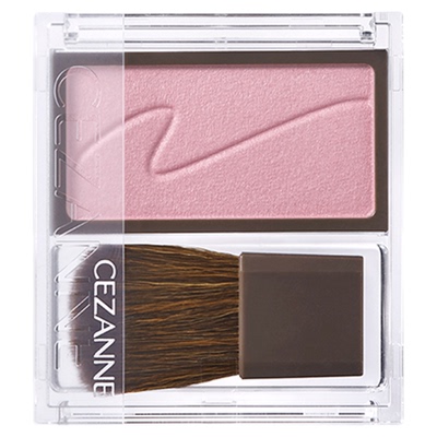 日本CEZANNE倩诗丽单色腮红盘自然干枯玫瑰肉桂棕粉【部分临期】