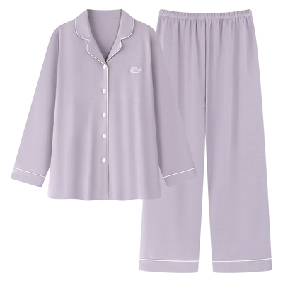 纯棉睡衣女款2025新款带胸垫全棉