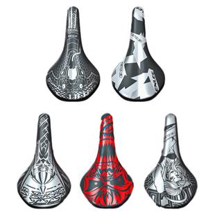 ENLEE自行车坐垫涂鸦舒适鞍座山地车海绵减震座包单车座骑行装备