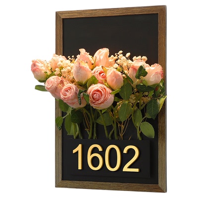 门牌号高级感轻奢创意