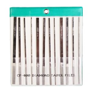 一品合金锉刀CF-400钻石大平斜锉刀金刚石锉刀打磨工具12件