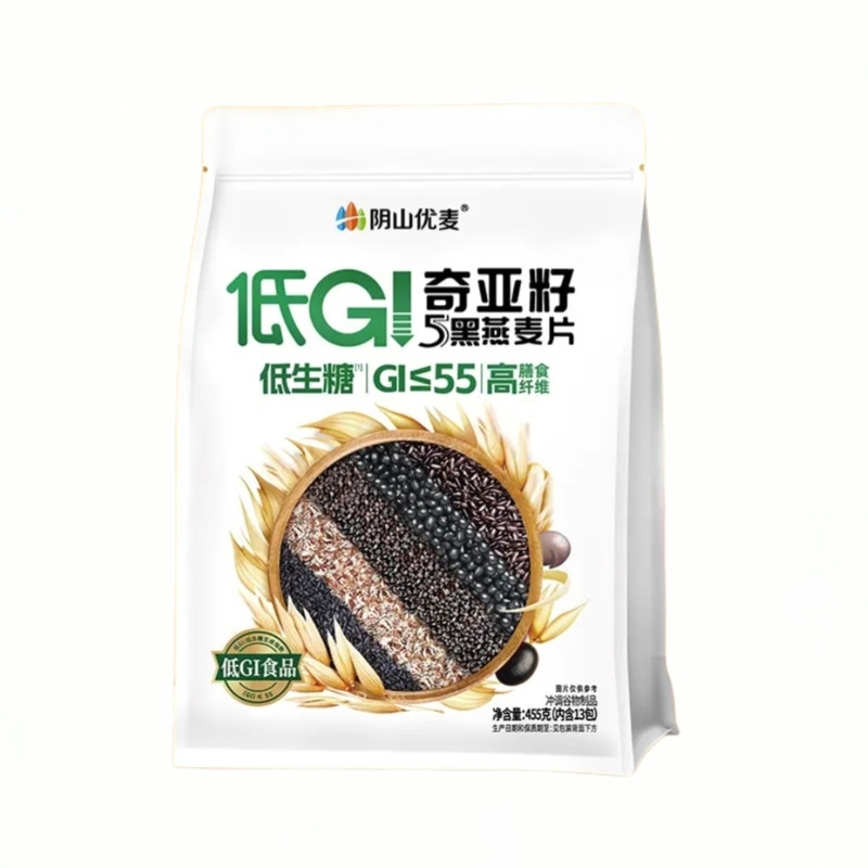 阴山优麦5黑燕麦片高蛋白代餐