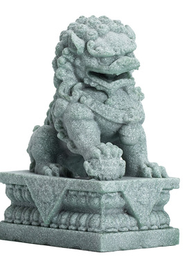 创意创意招财石狮子一对摆件招财