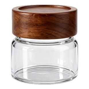 文玩密封罐玻璃收纳佛珠手办展示瓶小号沉香手串储物咖啡豆茶叶罐