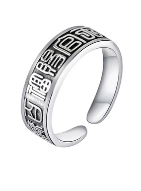 文艺复古个性酷纯银男女S925纯银