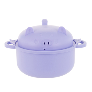 日式泡面碗可微波加热宿舍卡通泡面杯可沥水带盖塑料便当盒大容量