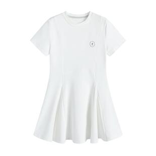 onmygame【小白裙】女童连衣裙快干网球裙儿童凉感长裙网球服春装