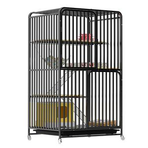 猫笼子家用室内不占地猫别墅超大自由空间一体双层猫咪笼子猫舍屋