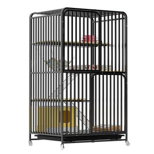 猫笼子家用室内不占地猫别墅超大自由空间一体双层猫咪笼子猫舍屋