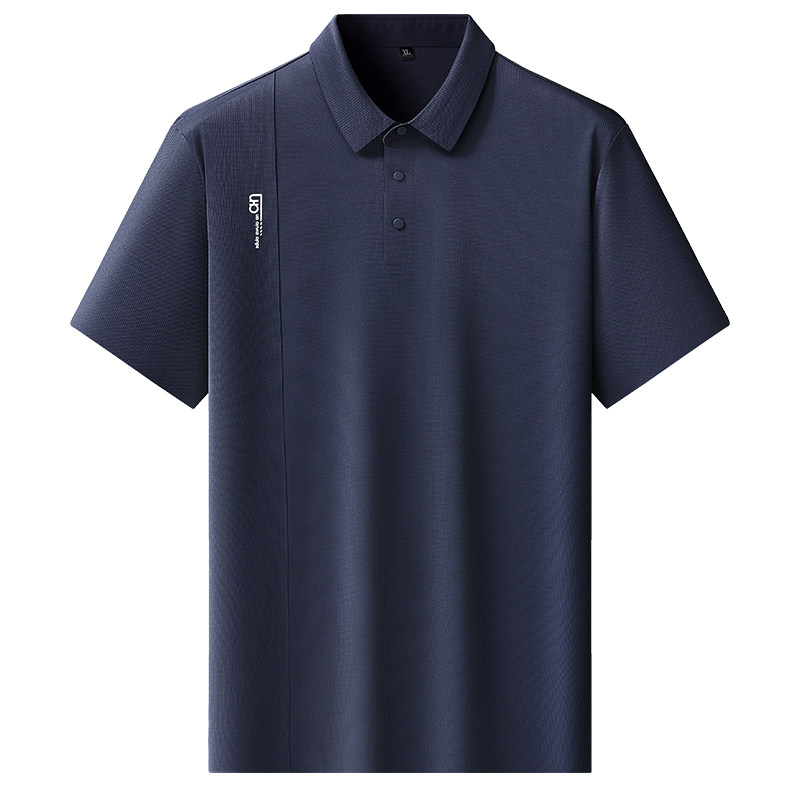 冰丝短袖polo衫男装加肥加大衣服