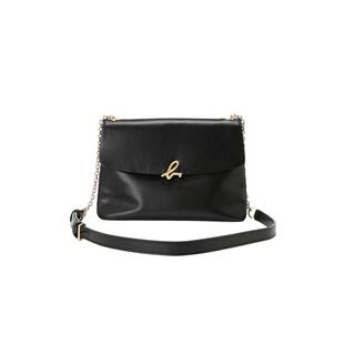 agnès b.经典系列皮革斜挎包女士通勤单肩包