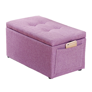 凳子家用储物矮凳沙发凳脚凳换鞋凳布艺板凳门口办公室现代收纳凳