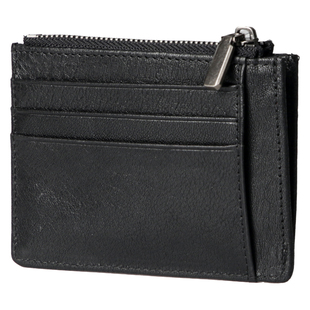 真皮薄款小卡包男士头层牛皮简约迷你多卡位拉链银行卡一体零钱包