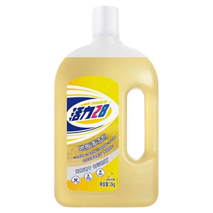 活力28地板清洁剂2kg光亮速干地板瓷砖去污除菌柠檬清香