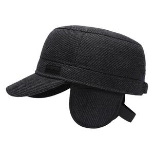 吉普正品秋冬护耳鸭舌帽子平顶帽