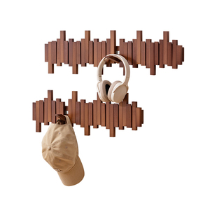 钢琴键挂衣架墙上壁挂衣钩卧室玄关入户门后置物创意衣帽架免打孔