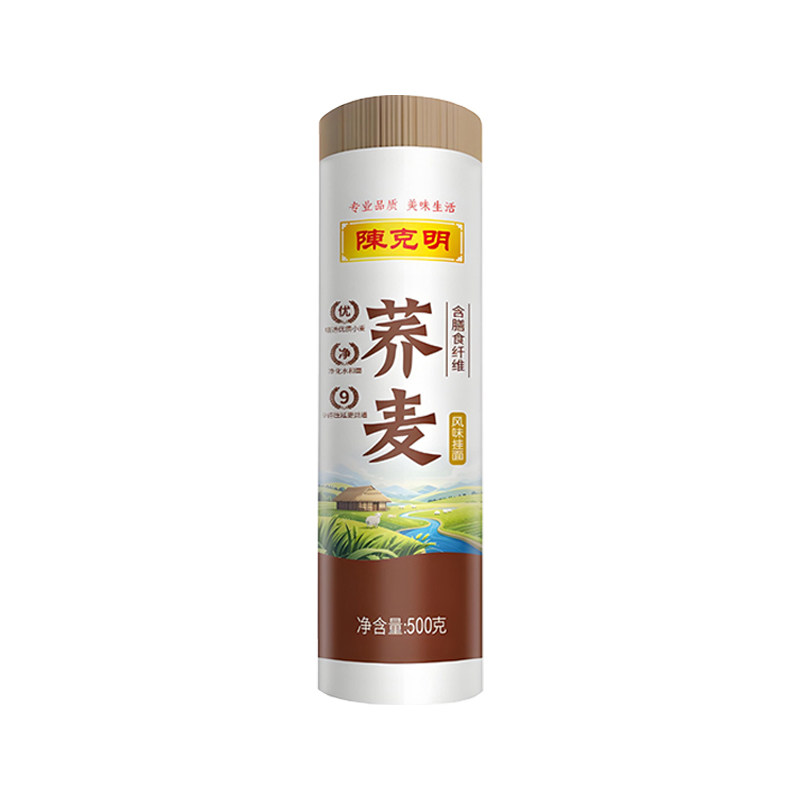 陈克明荞麦面低脂高纤挂面500g