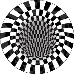 黑白圆形方格梳妆台衣帽间吊篮电脑椅地垫茶几垫子卧室床边地毯