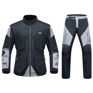 杜汉摩托车拉力服套装男夏季越野机车骑行防摔摩旅网眼透气骑士服