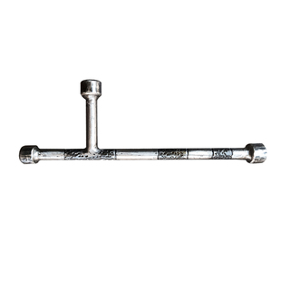 手工锻打实心钢高硬度武术拐车载重型T型棍T字保安棍浮萍拐双拐