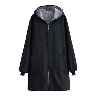 加厚绒保暖抗冻家用厨房长袖罩衣围裙防水工作服大褂定制logo外套