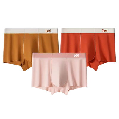 美国Lee李牌80支纯棉无痕男内裤