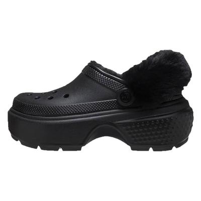 Crocs卡骆驰雪屋加绒洞洞鞋女鞋秋冬新款保暖厚底显高运动鞋拖鞋