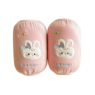 儿童卡通毛绒袖套宝宝秋冬季羽绒服防污耐脏套袖小童衣服袖口护袖