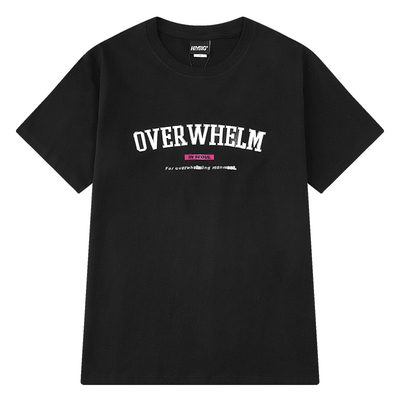 纯棉黑色t恤男女短袖ins潮宽松复古chic超火cec网红半袖上衣夏bf