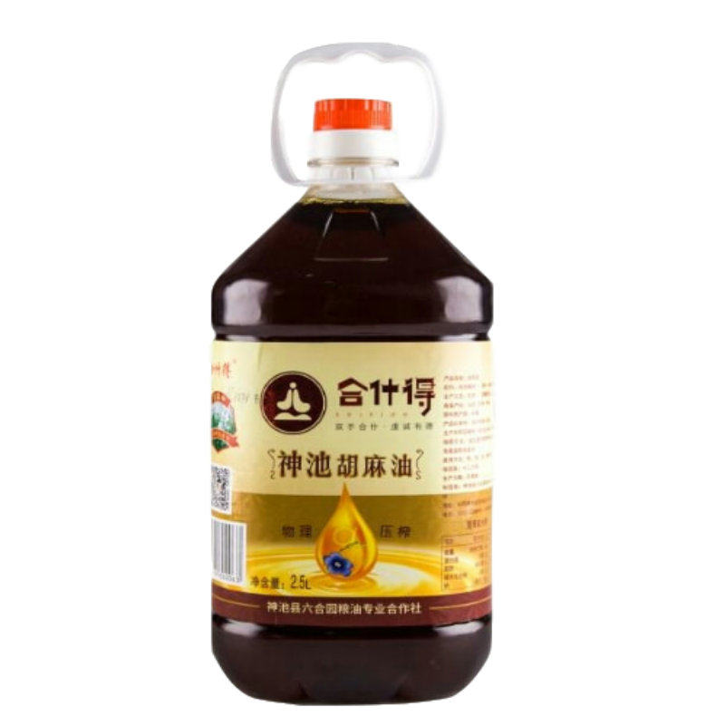 合什得农家自产绿色神池胡麻油