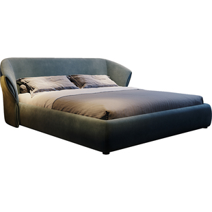 极简大师科技布床免洗现代大小户型家用意式轻奢半包围双人主卧床