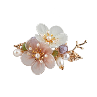 汉服女童头饰 侧边发夹古风发饰对夹日常小边夹森系 仙美古装头饰