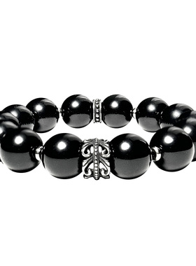 黑曜石转运珠手链高级感