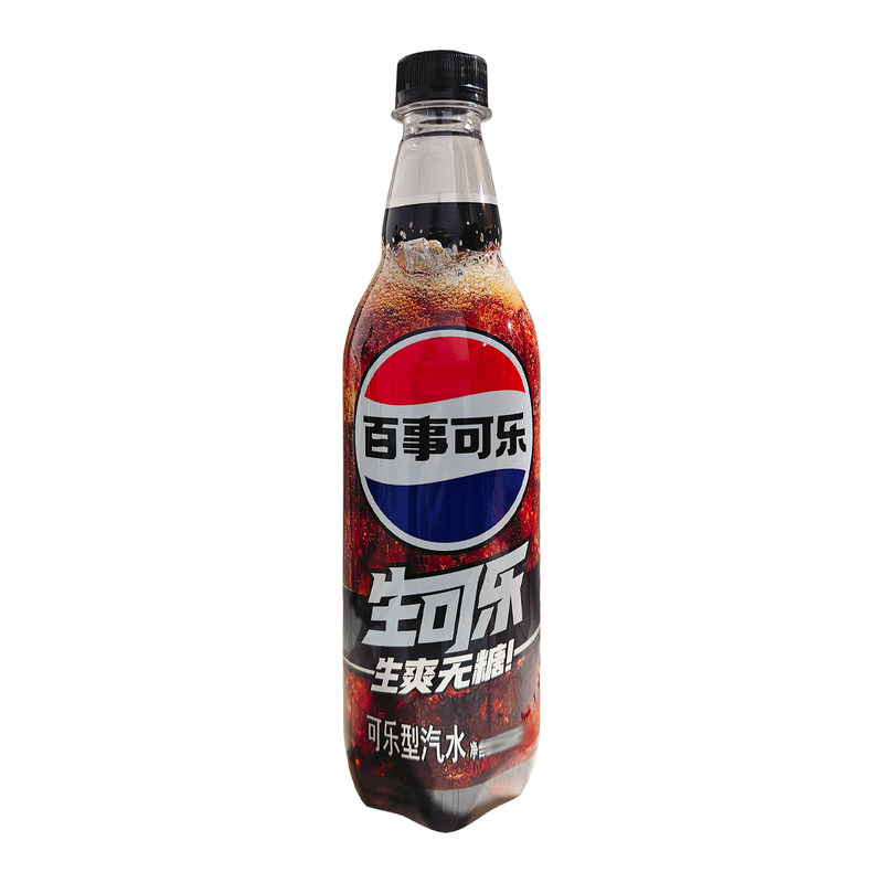 百事可乐生可乐无糖500ml碳酸饮