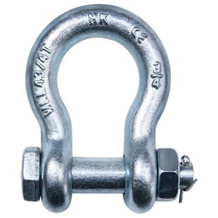 美式弓形卸扣带螺母起重卡扣卡环镀锌卸扣高强度吊装配件外置螺母