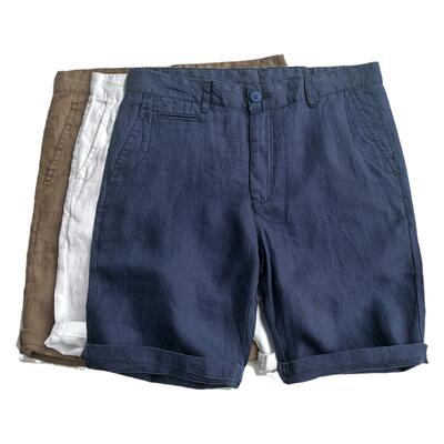 五分裤亚麻工装休闲透气面料