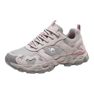 骆驼女鞋2026春秋新款运动鞋女款透气舒适耐磨防滑登山户外徒步鞋