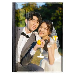 水晶婚纱照相册定制本制作纪念册影楼婚庆结婚写真艺术照精修入册