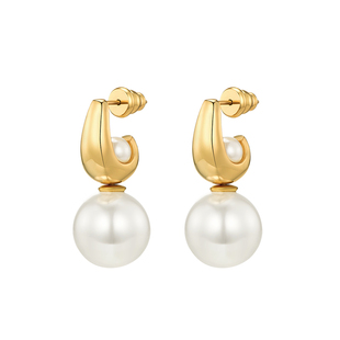 KLIENSTONE宇宙耳环中性小金豆耳钉珍珠可拆卸耳钉百搭简约精致