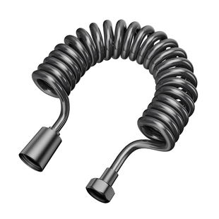 马桶冲洗喷枪软管伸缩进水管高压防爆卫生间电话线花洒配件弹簧管