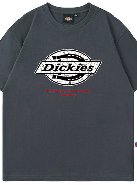 Dickies新款印花圆领宽松短袖T恤