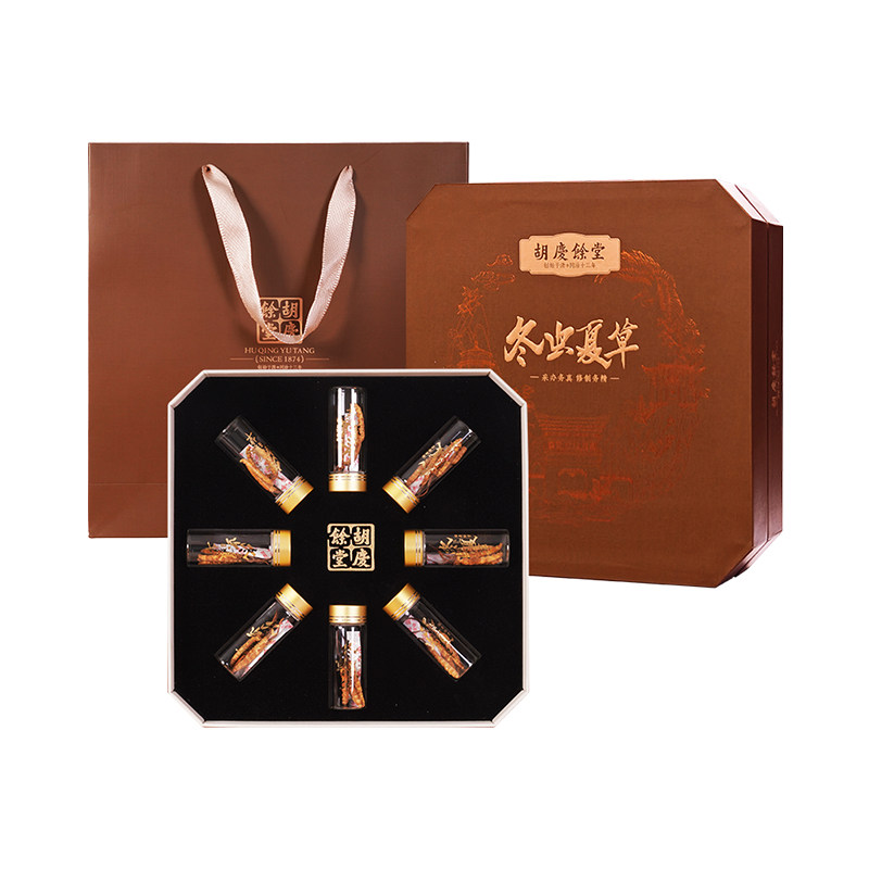 胡庆余堂官方旗舰店冬虫夏草高品质冻干虫草#3200礼盒装