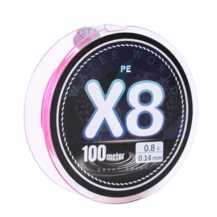 粉色PE线标准线径不涨号骚气路亚大力马微物海矶钓打黑筏钓100m米