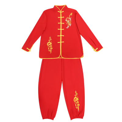 练功服舞狮锣鼓服男女武术表演服