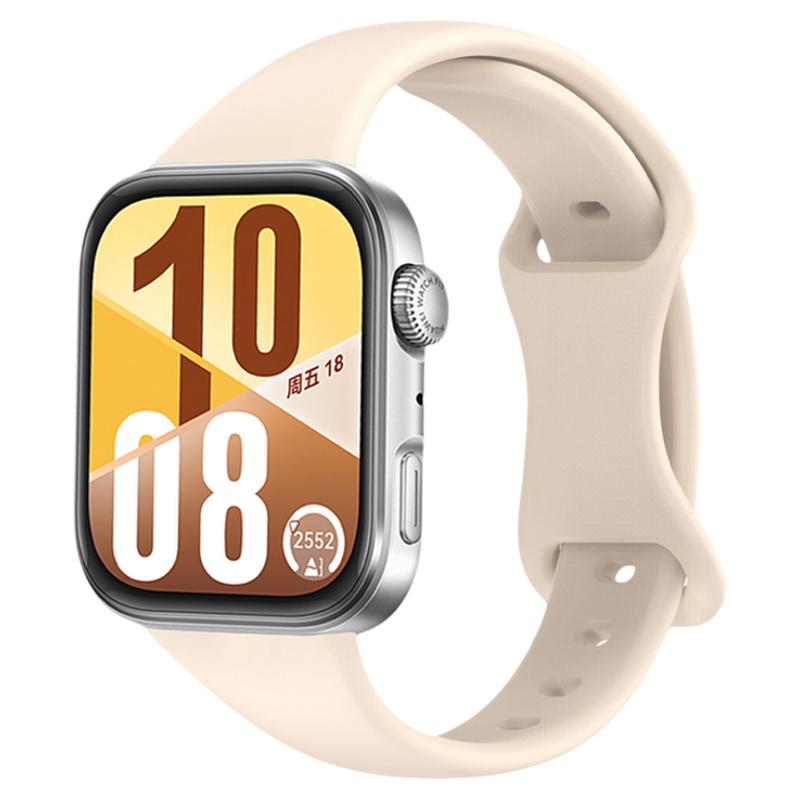 适用华为watchfit5pro手表带fit4pro手环专用一体硅胶腕表带fit3运动智能手表小蛮腰双反扣表链女生夏透气男