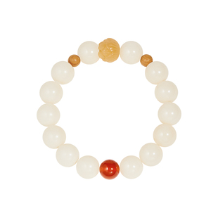 故宫淘宝|鸿运当头菩提手串白玉菩提红玛瑙手链文创生日礼物女生