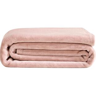 罗莱家纺沙发毯床单绒冬季加厚保暖毛毯办公室午睡毯子法兰绒毯